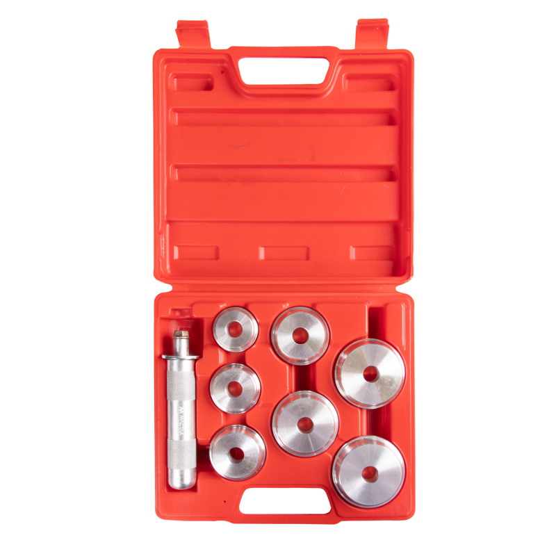 МАСТАК Набор оправок алюминиевых для подшипников, 40-65 мм, кейс, 8 предметов 100-20008C