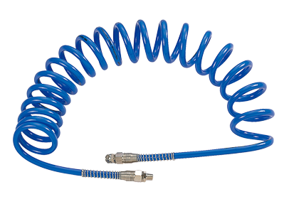 MIGHTY SEVEN Шланг пневматический спиральный высокого давления 8х12 мм, 10 м, М1/4", SD-23110