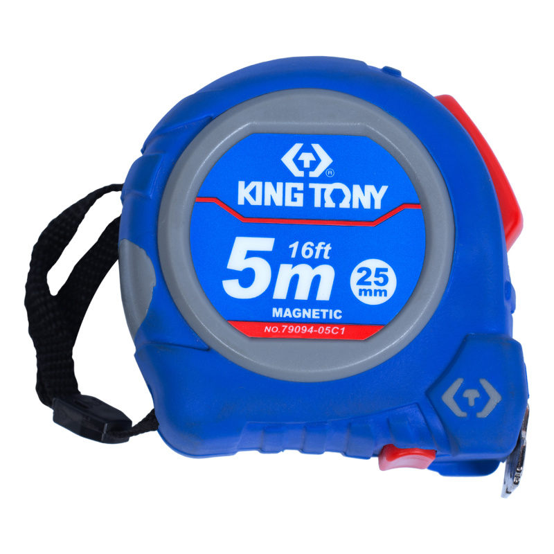 KING TONY Рулетка измерительная 5 м, магнитный крюк 79094-05C1