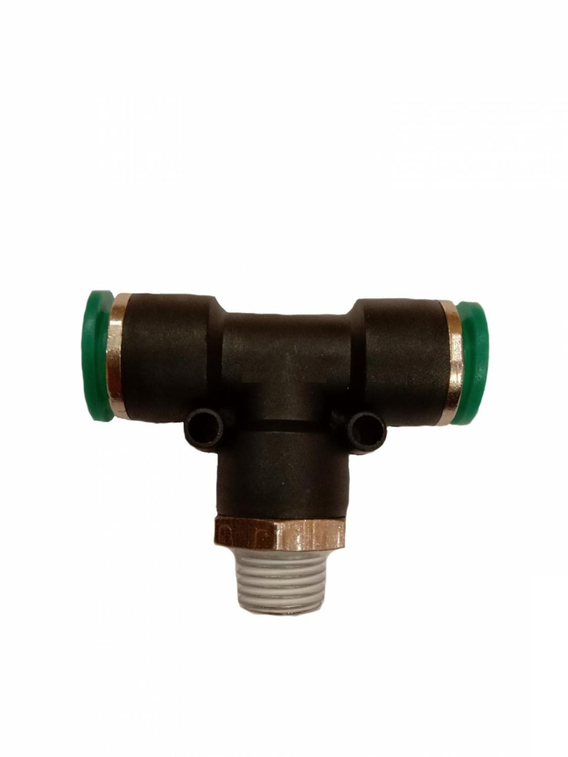 Фитинг пластик PU тройник 1/4 x 6 mm наруж. резьба ЕС630346