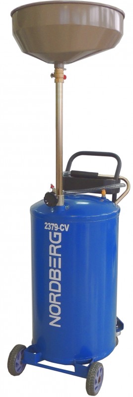 Установка для сбора масла пневматическая, 65 л (синяя) NORDBERG 2379-CVB