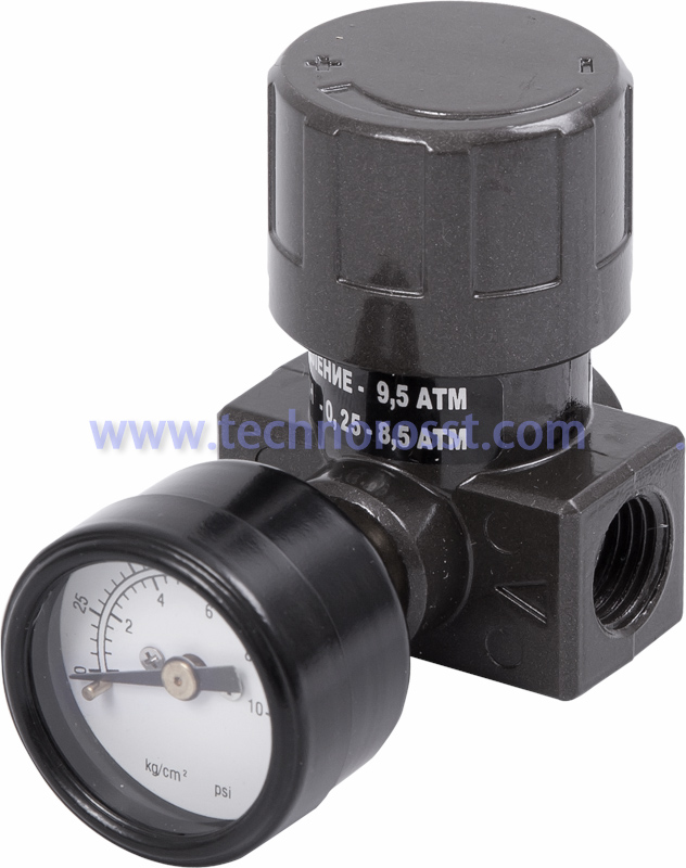 МАСТАК/STRAHL Редуктор с манометром 1/4" S2003R