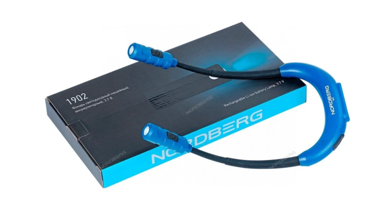 Фонарь светодиодный нашейный, аккумуляторный, 3,7 В NORDBERG 1902