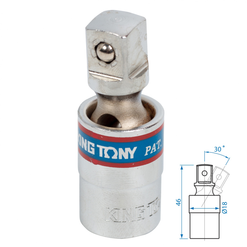 KING TONY Кардан 3/8", шаровый 3794