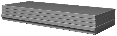 Упаковка полок для стеллажа 1000х300мм (в упак. 5 шт) - Серый металлик  05.135-9007