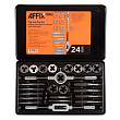 AFFIX Набор метчиков и плашек SK-5 M5-M12, кейс, 24 предмета AF35100024C