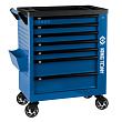 KING TONY Тележка инструментальная, 7 выдвижных ящиков, "PROFESSIONAL", синяя 87G38-7B-B